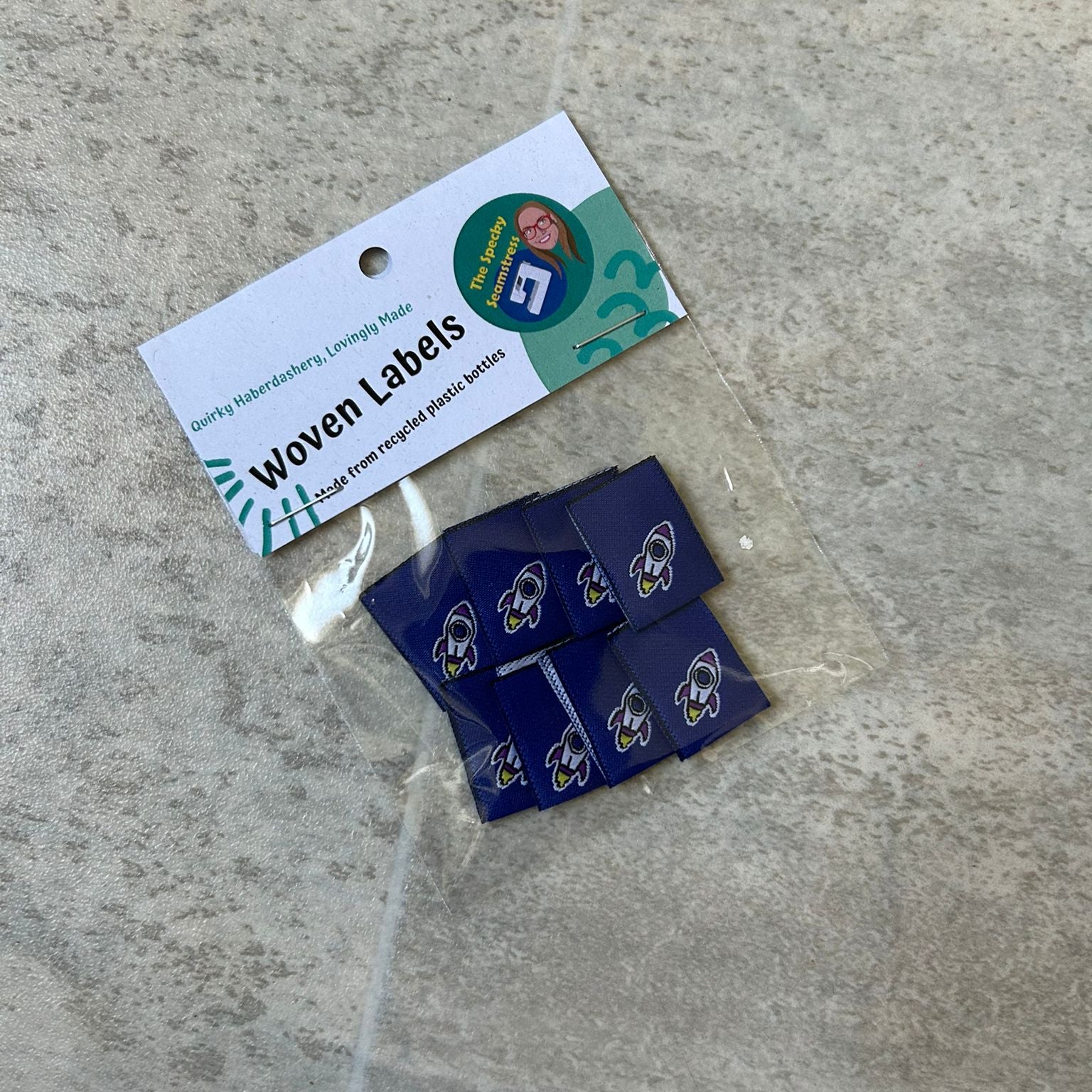Mini Rocket - 8 Mini Woven Labels image 0