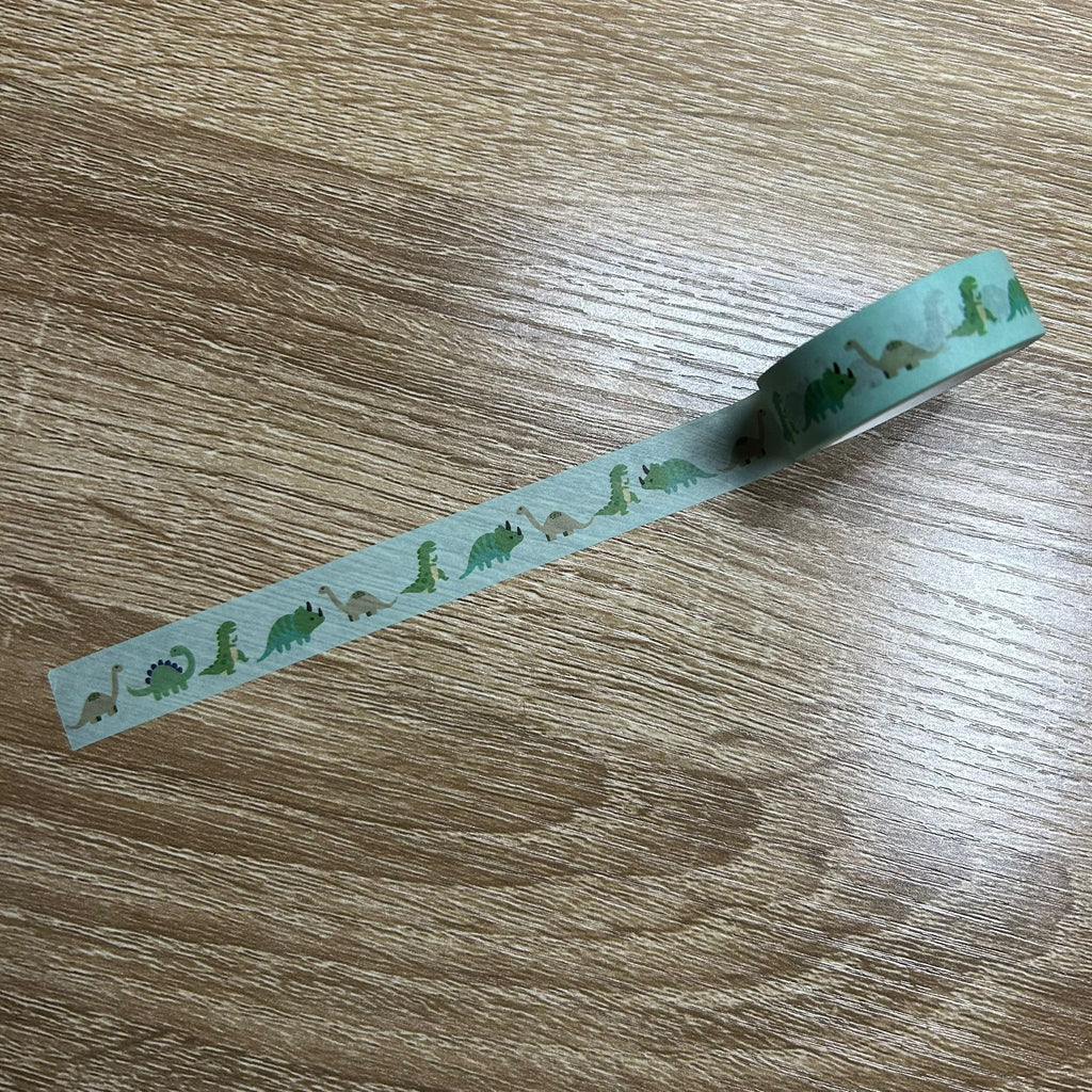 Sewing Themed Washi Tape (various designs) - Dinosaur Parade image