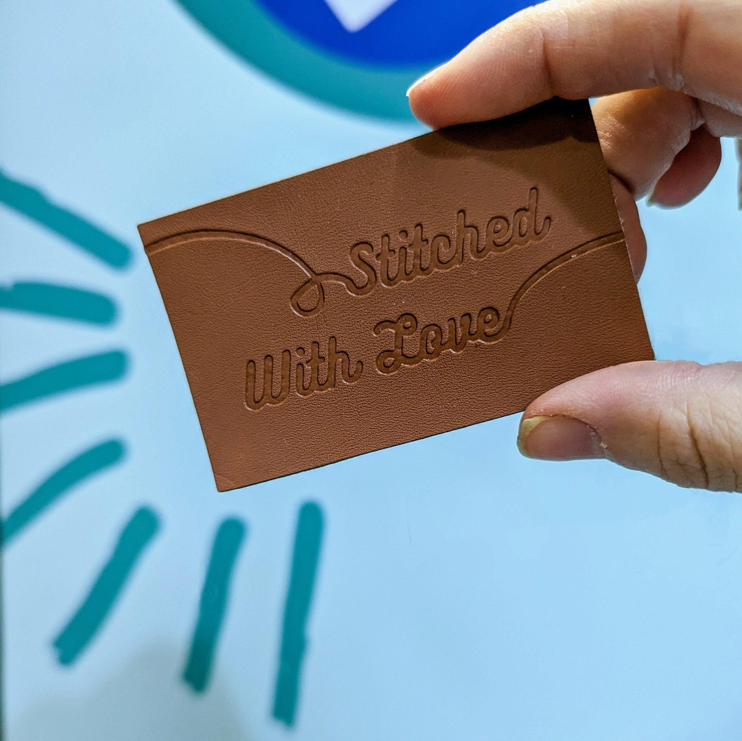 Pack of 4 Faux Leather Patches image 0