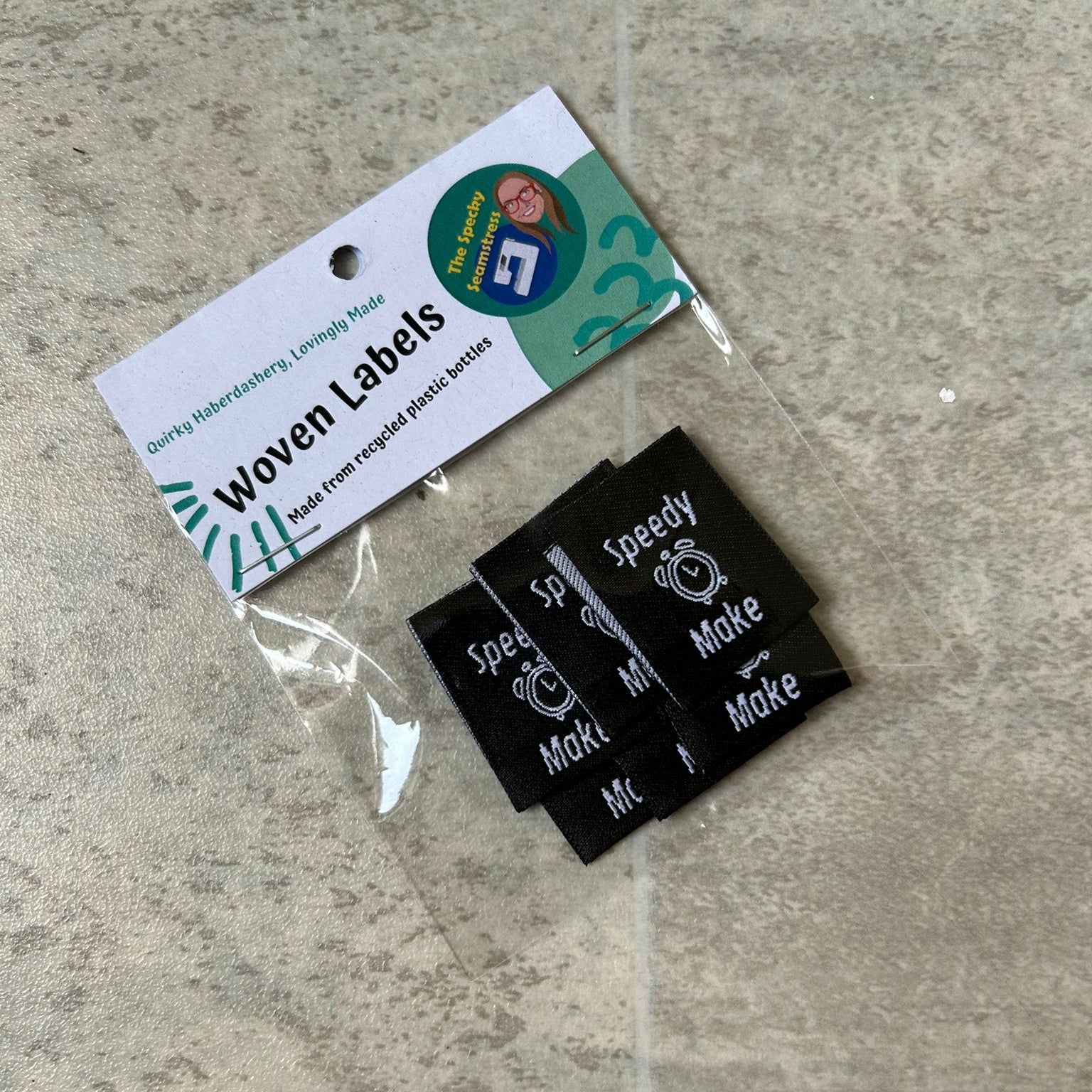 Speedy Make - 6 Large Folded Woven Labels image 0