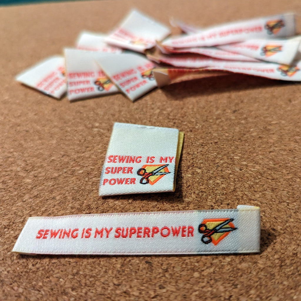 Sewing is my Superpower - Woven Labels image 0