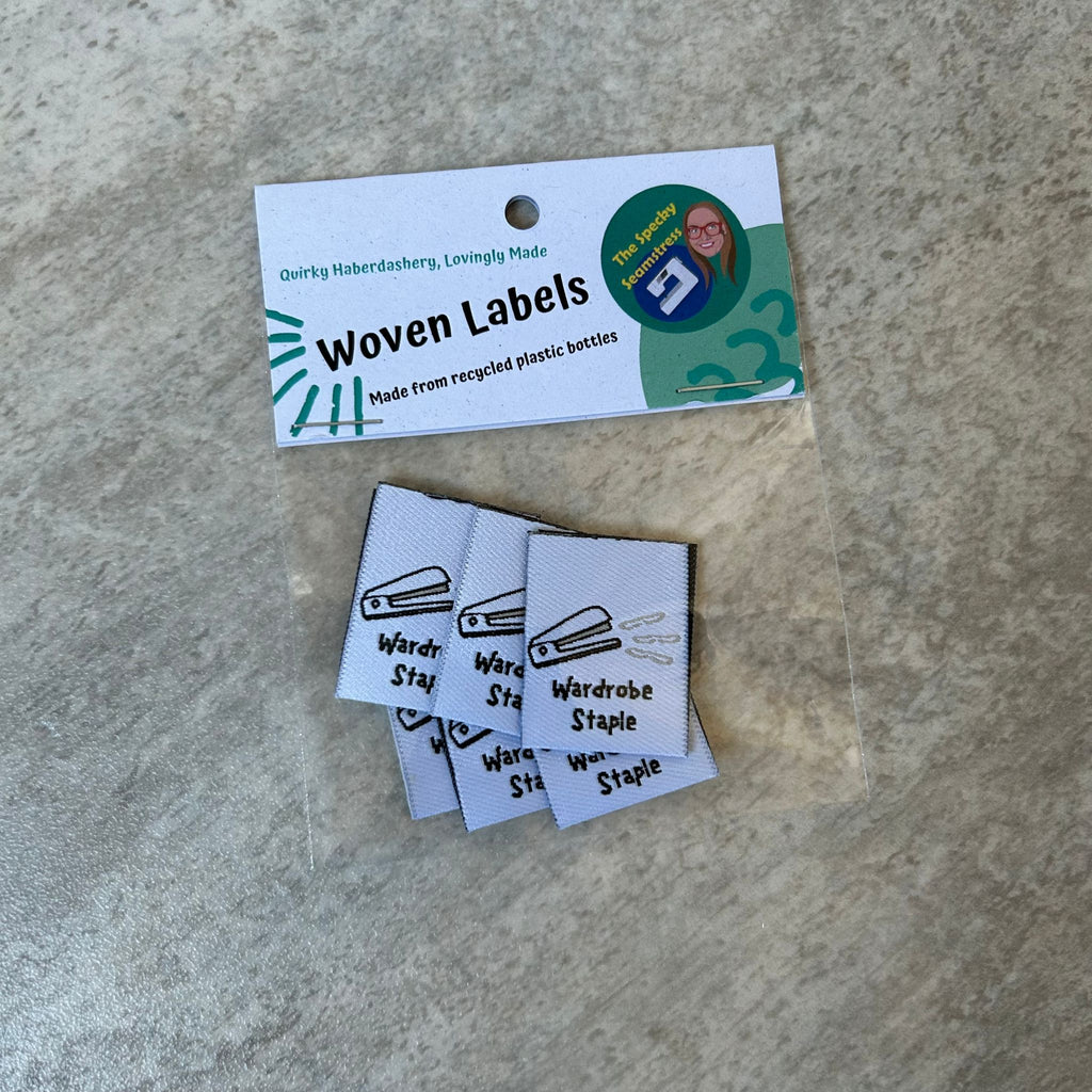 Wardrobe Staple - 6 Large Woven Folded Labels image 0
