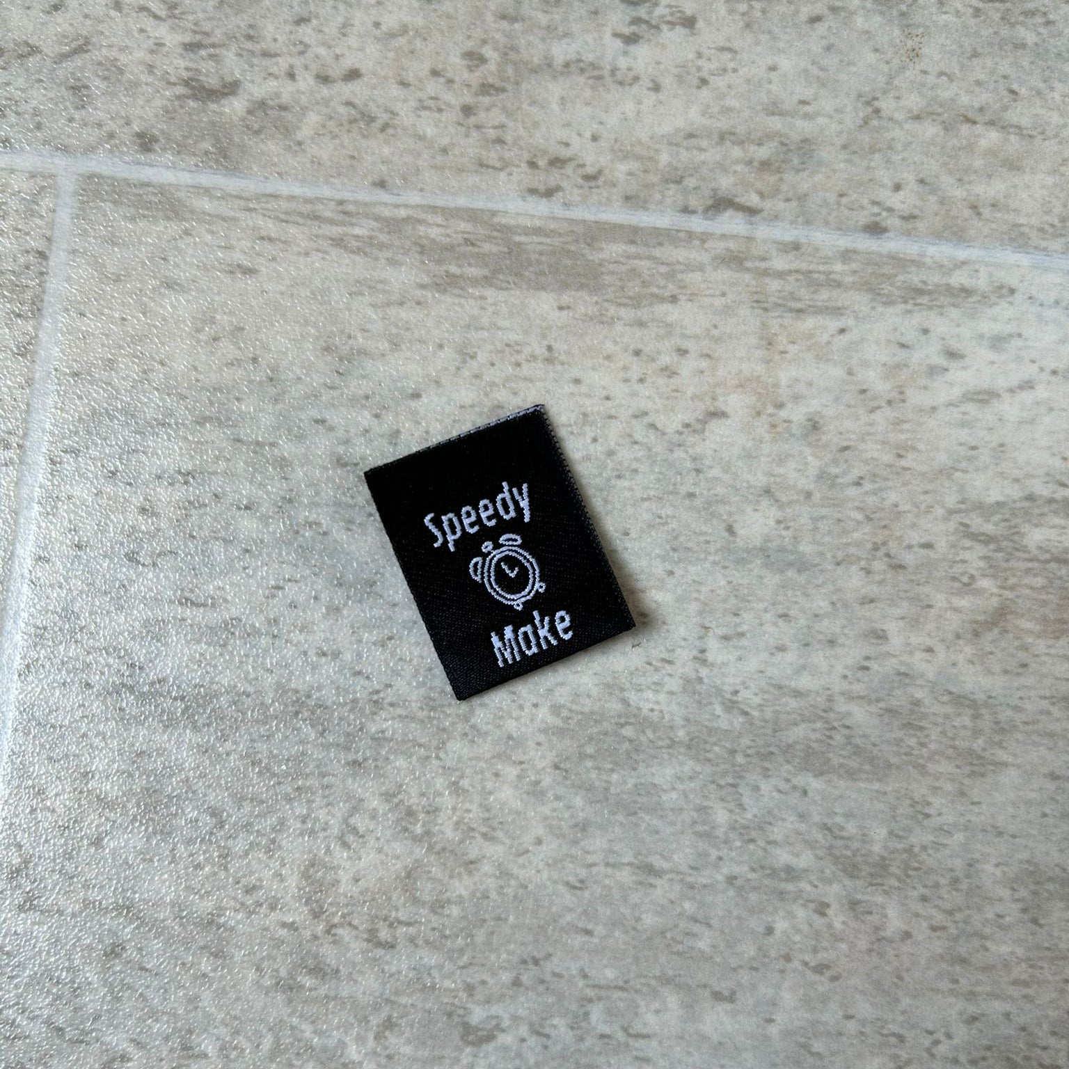 Speedy Make - 6 Large Folded Woven Labels image 1