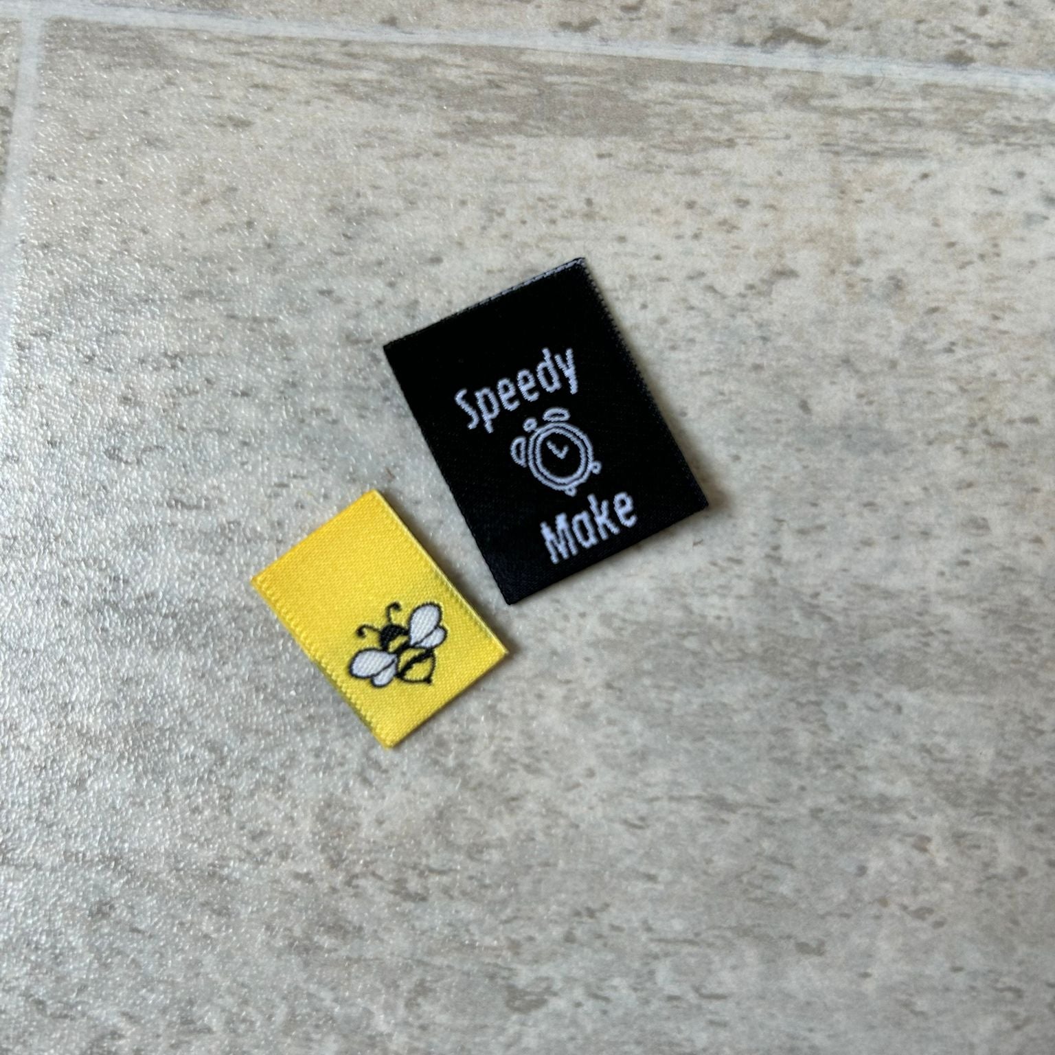 Speedy Make and Mini Bees - TLC Month 14 Mixed Woven Labels image 1