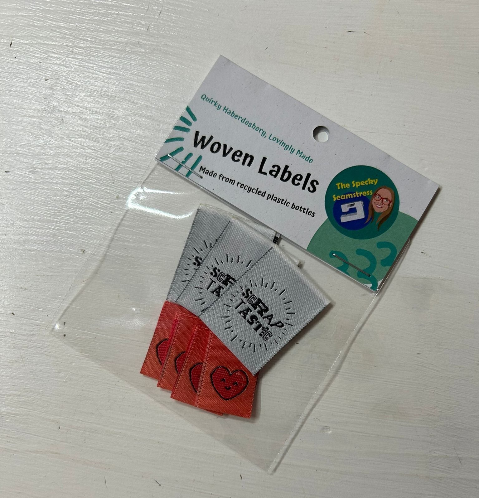 SCRAPTASTIC and Mini Hearts - TLC Month 16 Mixed Woven Labels image 0