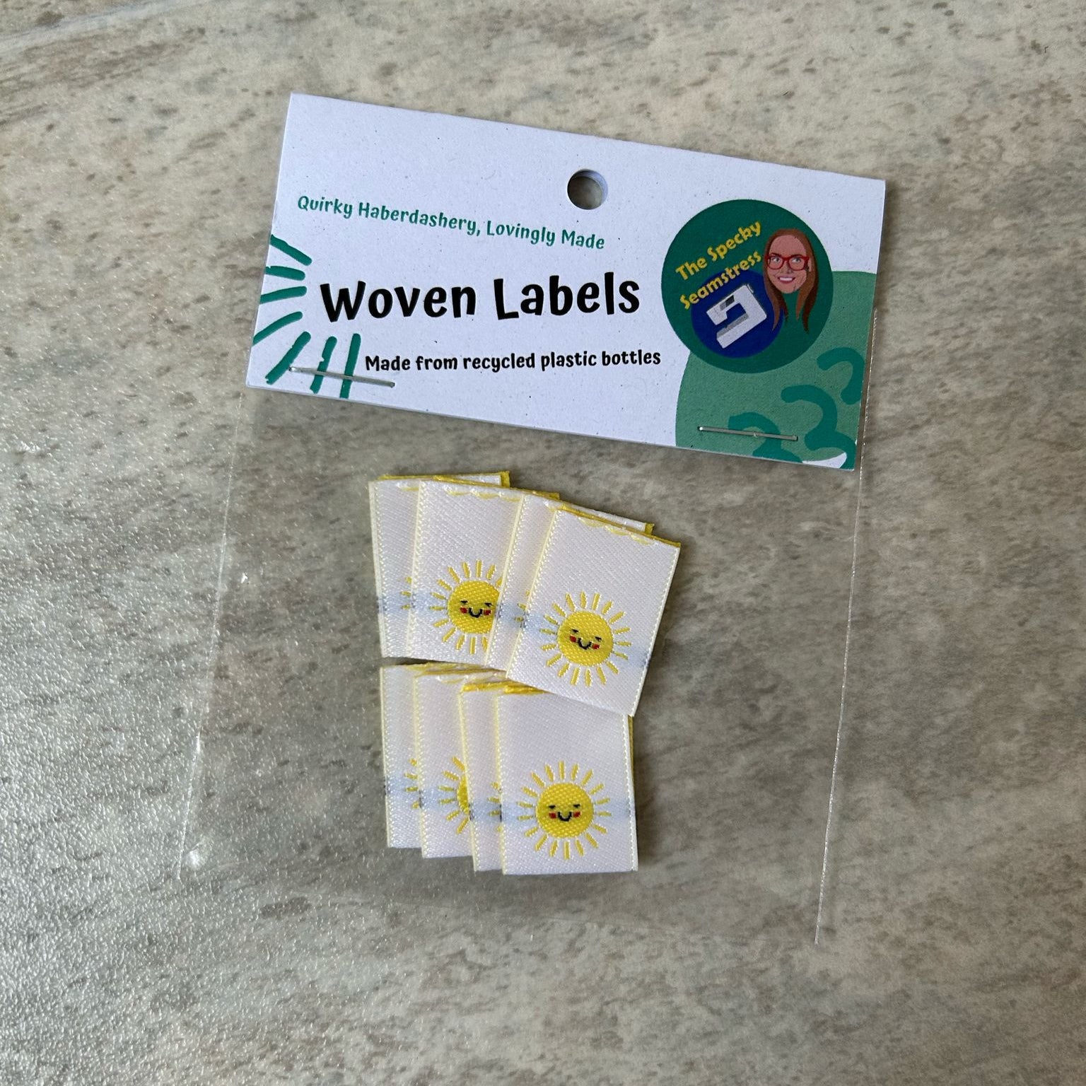 Mini Sunshines - 8 Mini Woven Labels image 0