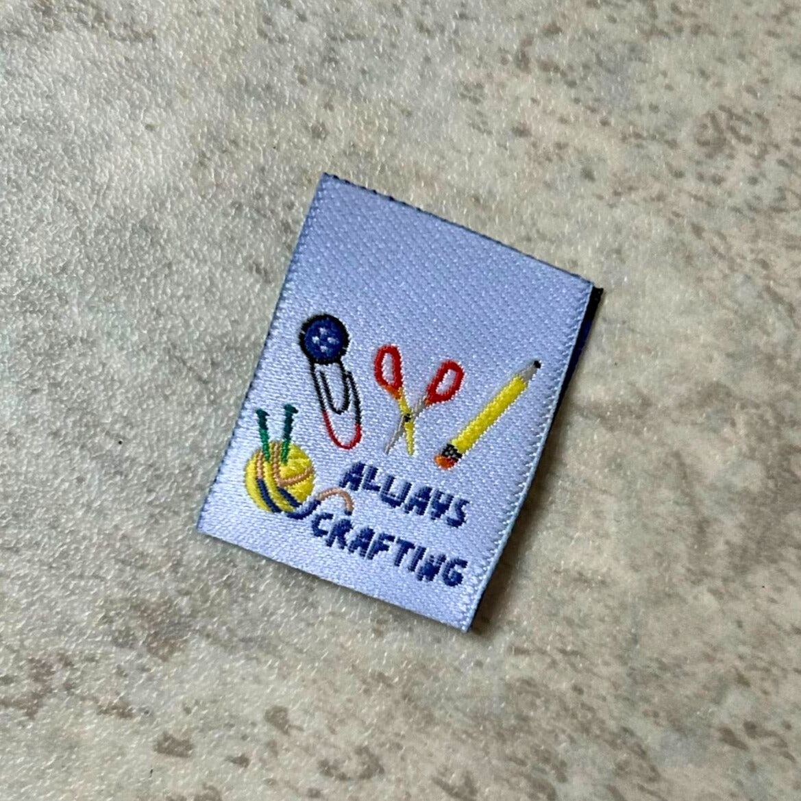 Always Crafting- 6 Large Folded Woven Labels image 2