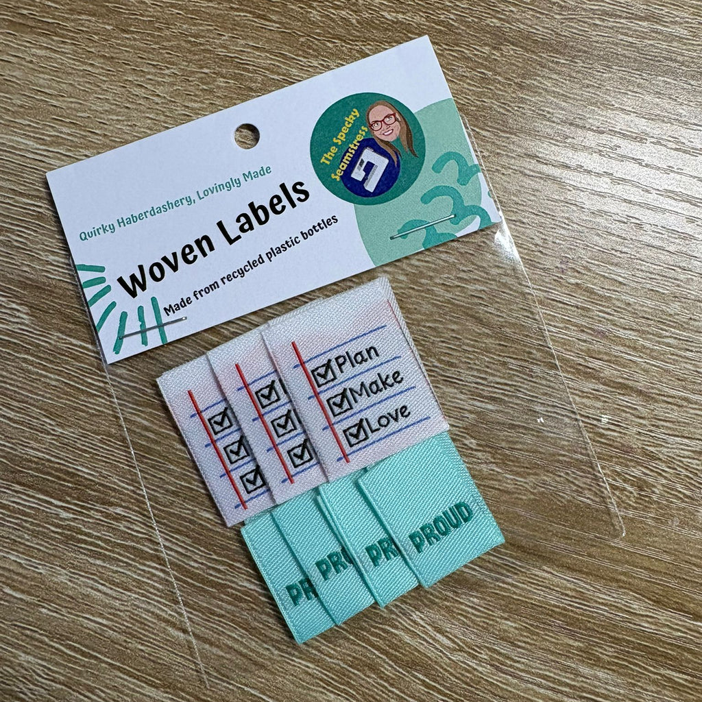 Plan Make Love and Mini Proud - TLC Month 23 Mixed Woven Labels