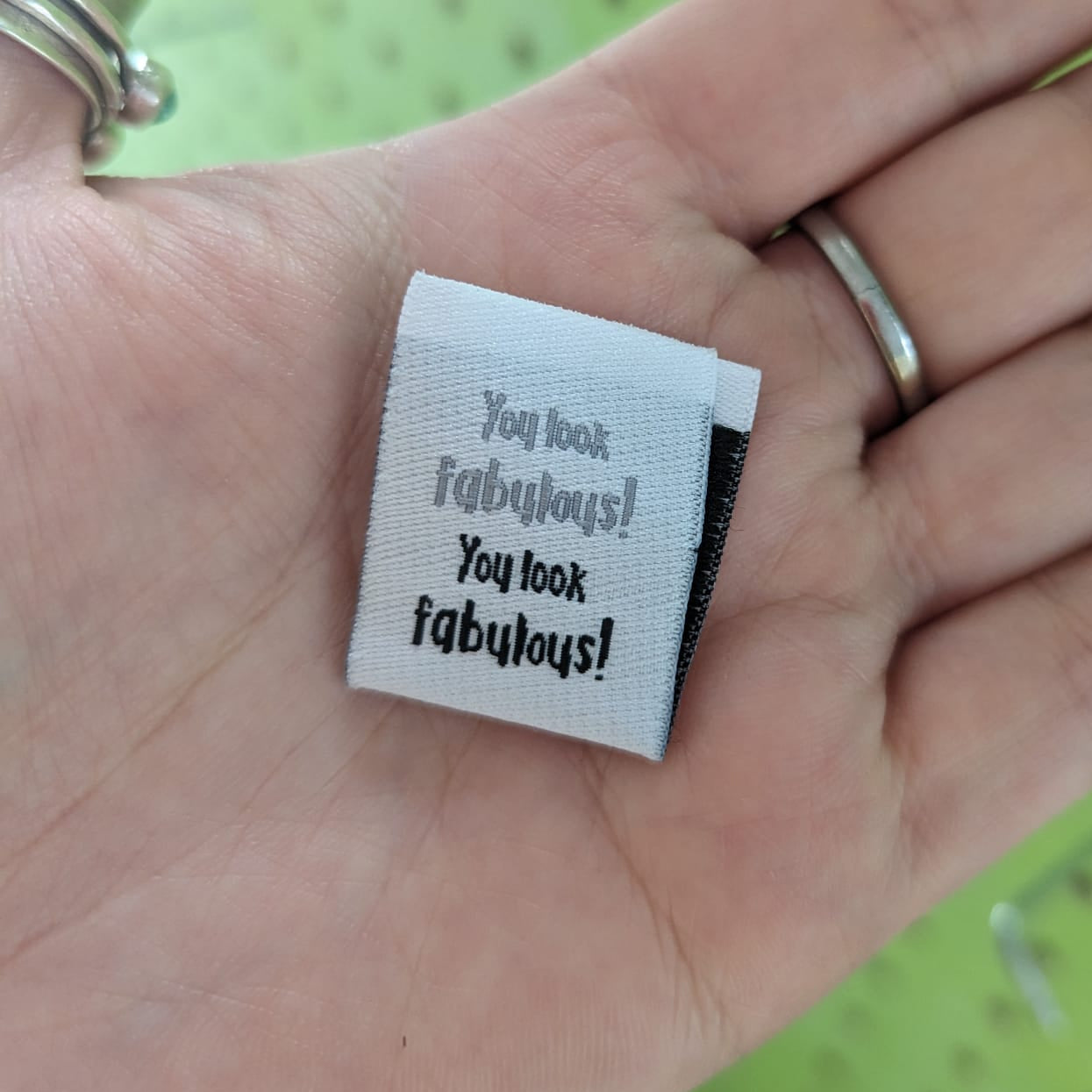 You Look Fabulous  - 6 Woven Labels image 0