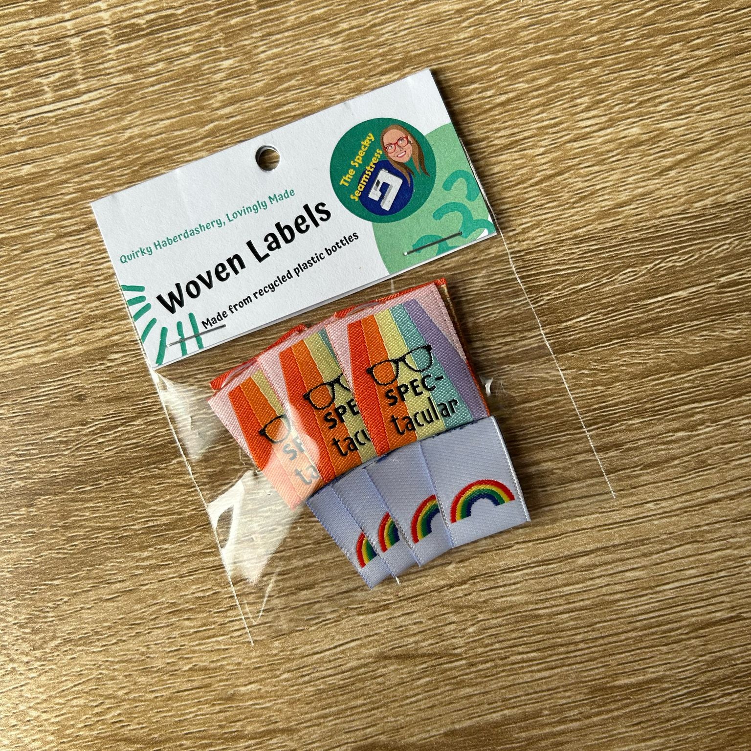 SPEC-tacular and Mini Rainbows - TLC Month 12 Mixed Woven Labels image 0