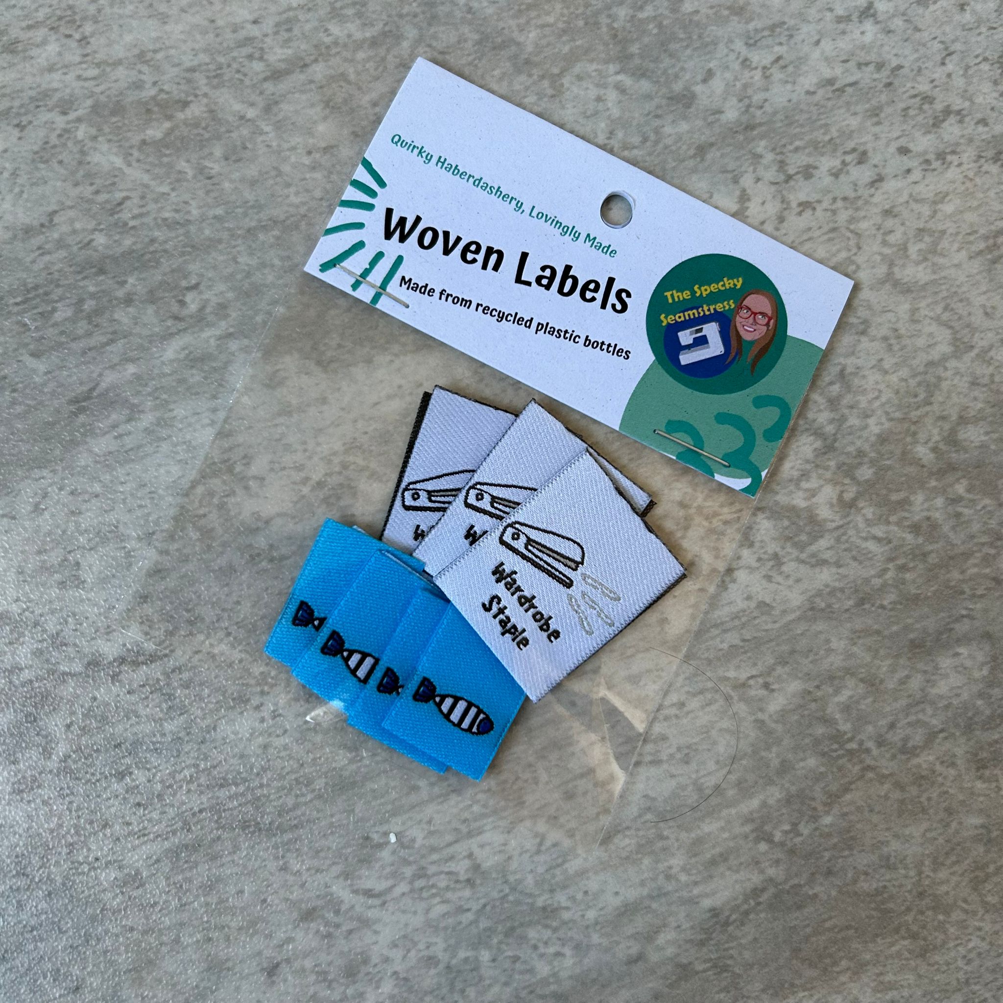 Wardrobe Staple - 6 Large Woven Folded Labels image 1