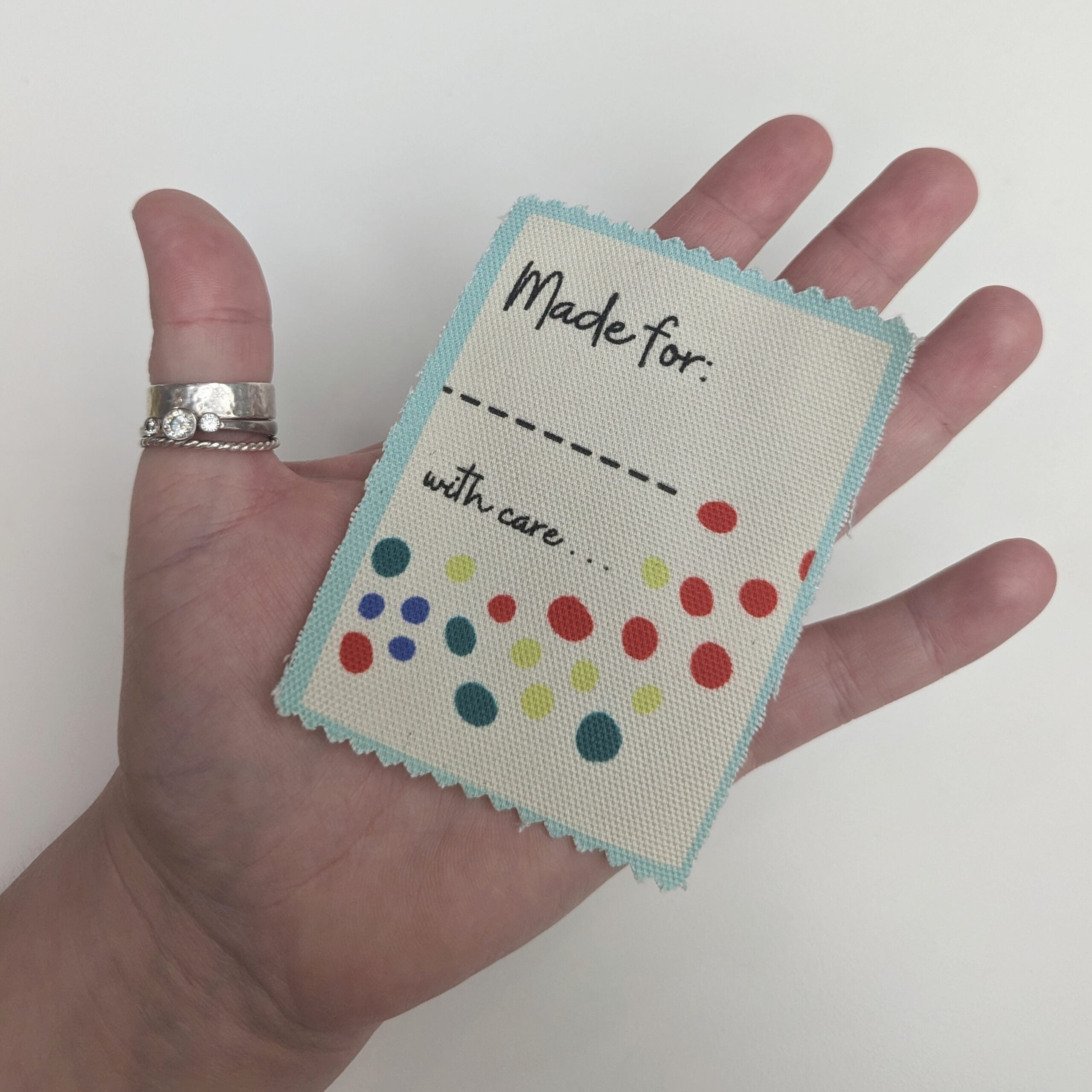 Made with care for - Fabric Patch image 0