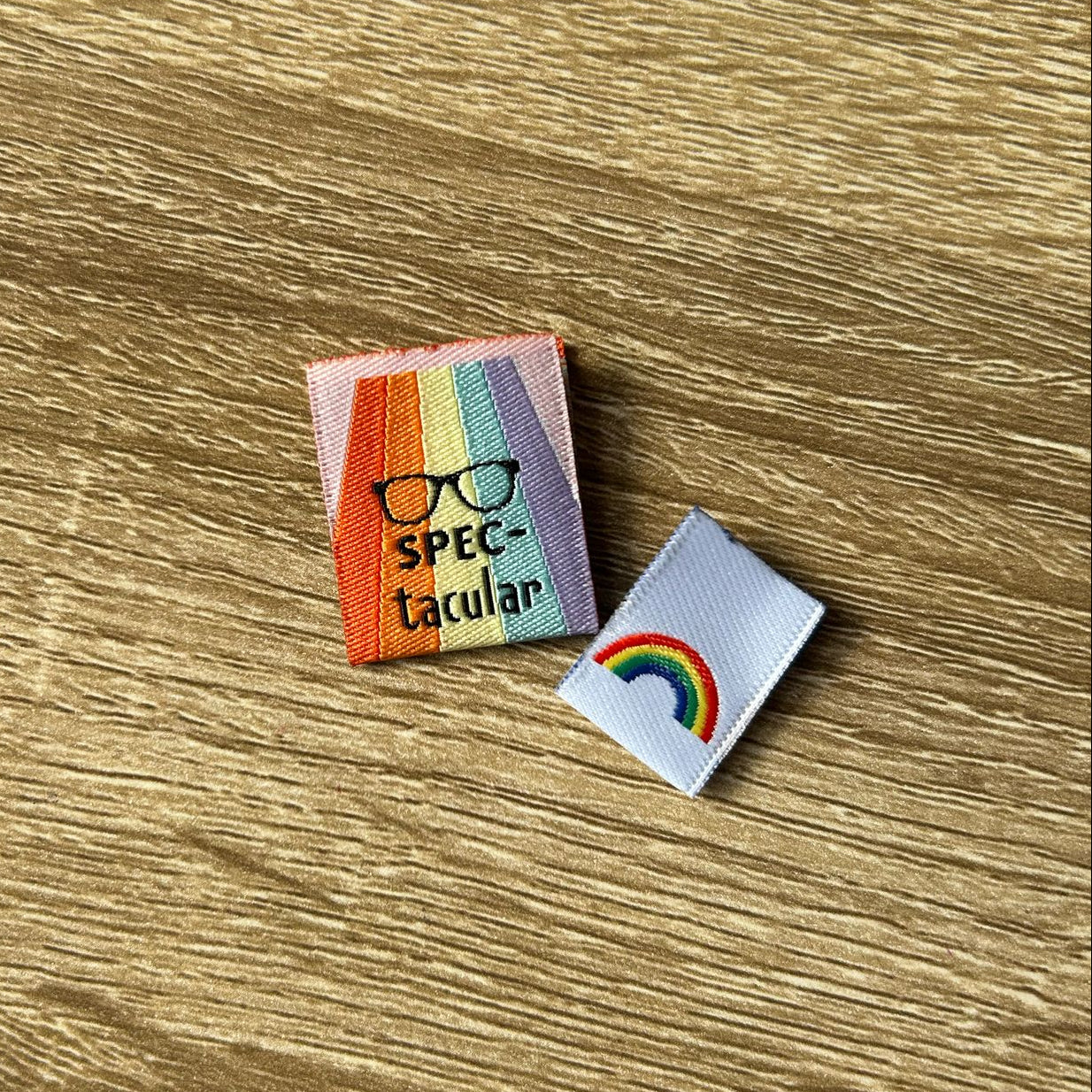 SPEC-tacular and Mini Rainbows - TLC Month 12 Mixed Woven Labels image 1