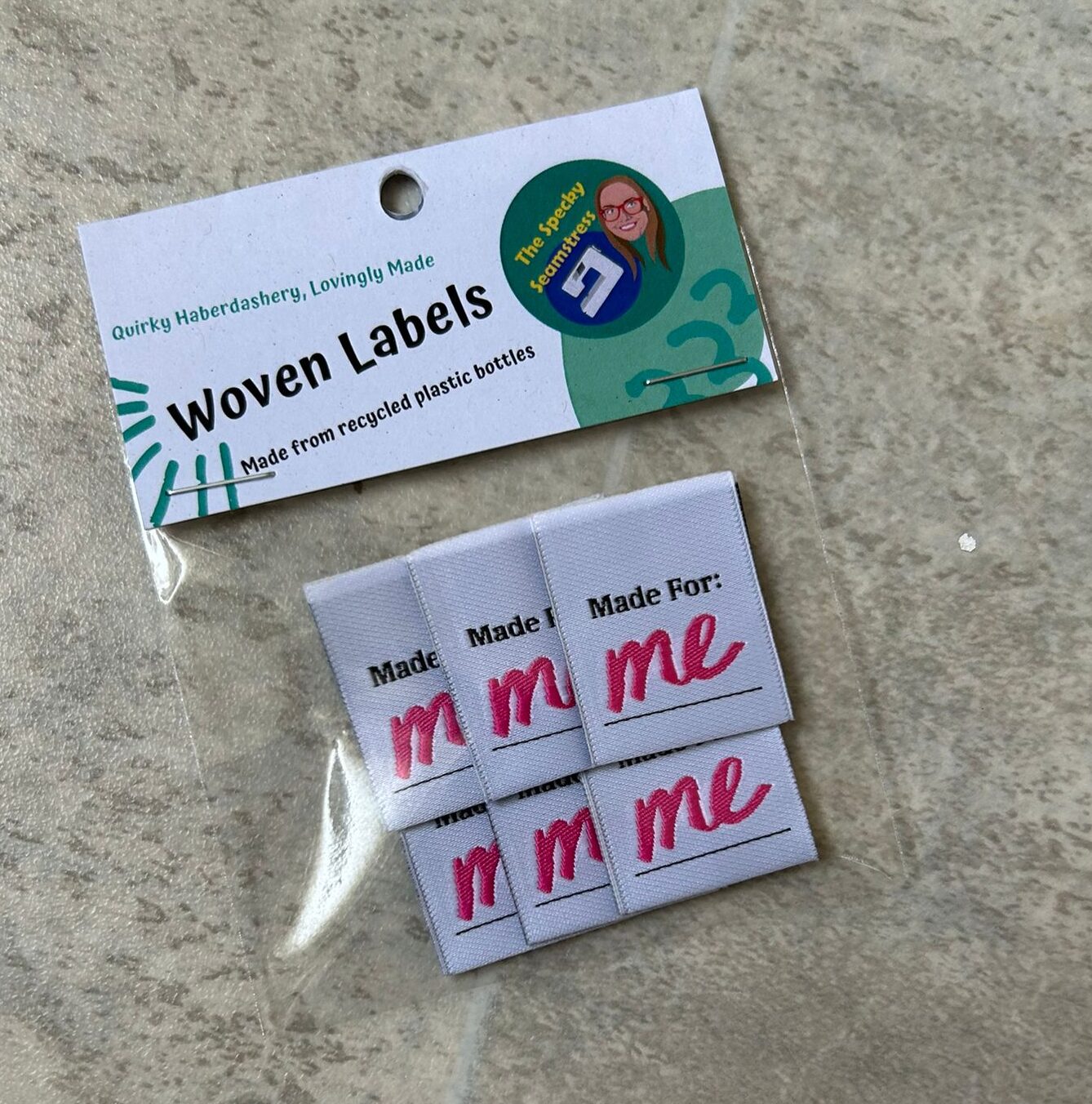 Made For: Me - 6 Large Folded Woven Labels image 0