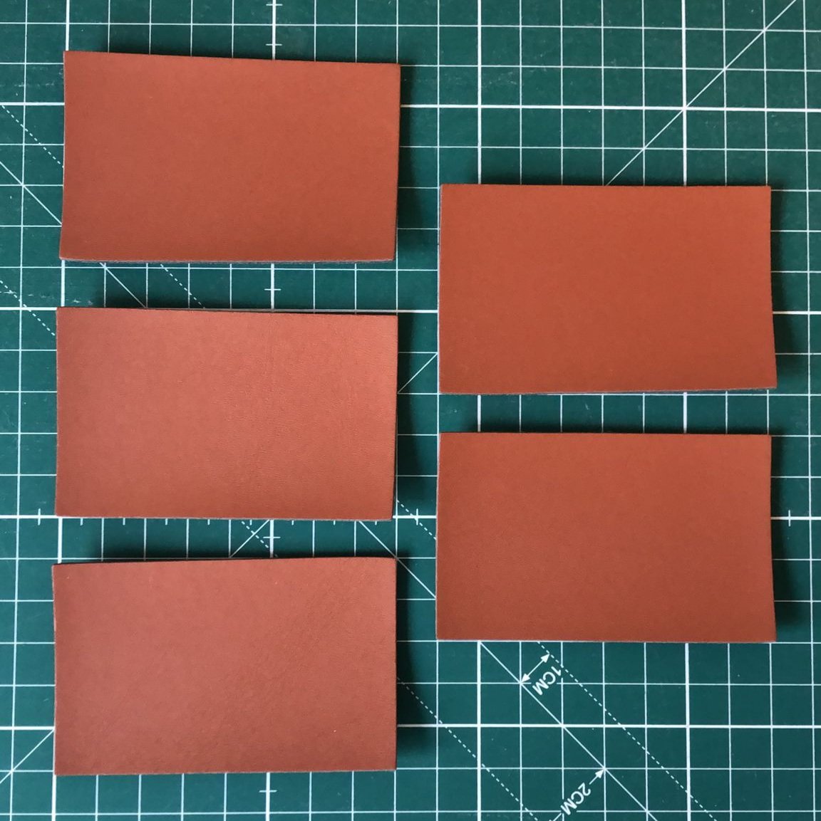 Blank 8cm x 5cm faux leather patches (Pack of 5) image 0