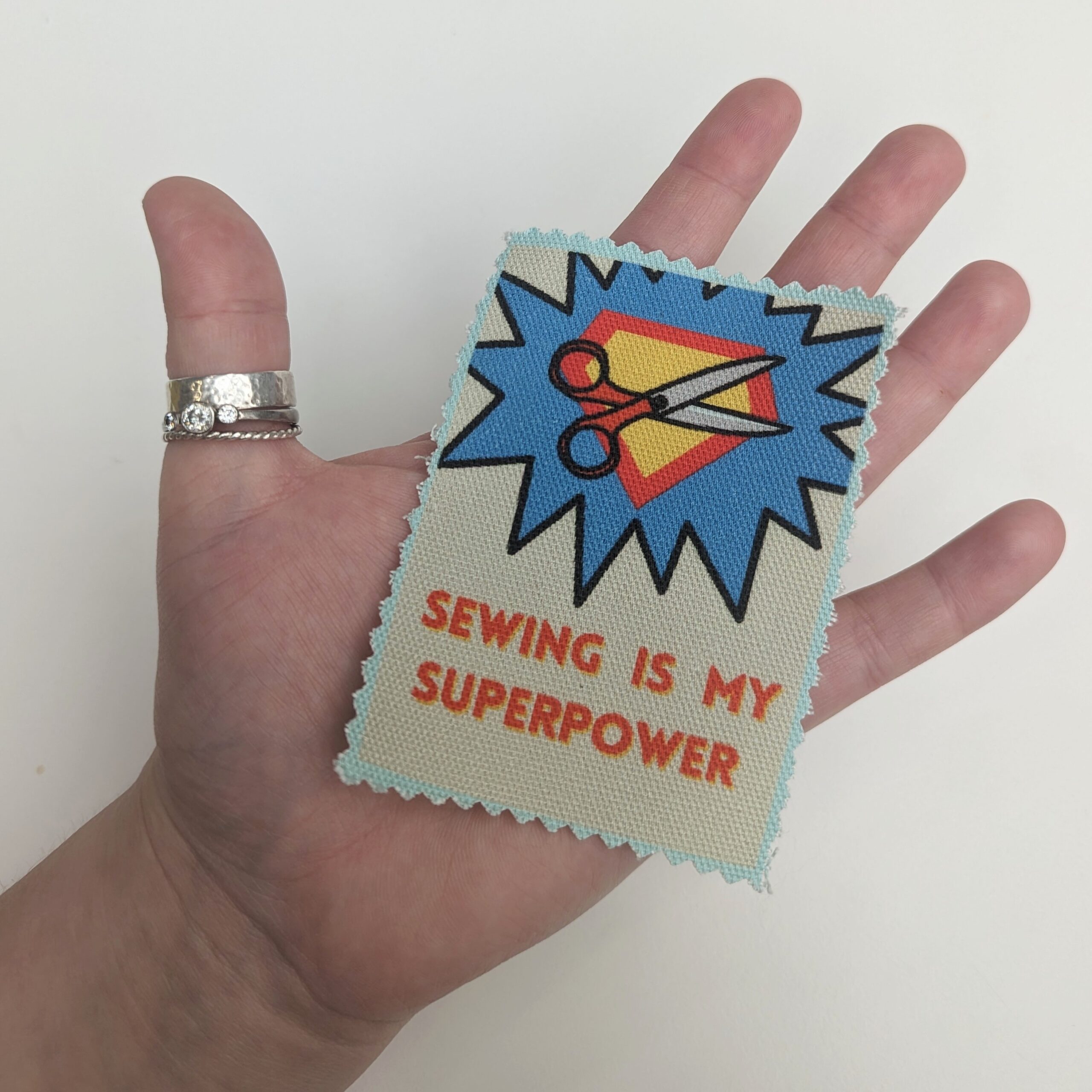 Sewing is my Superpower - Fabric Patch