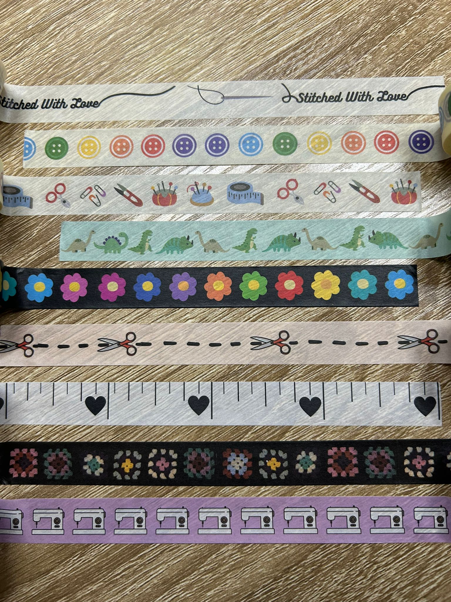 Sewing Themed Washi Tape (various designs)