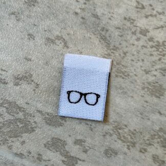 Mini Glasses - 8 Mini Woven Labels