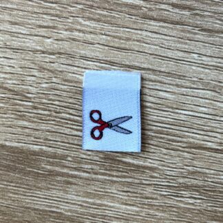 Mini Scissors - 8 Mini Woven Labels