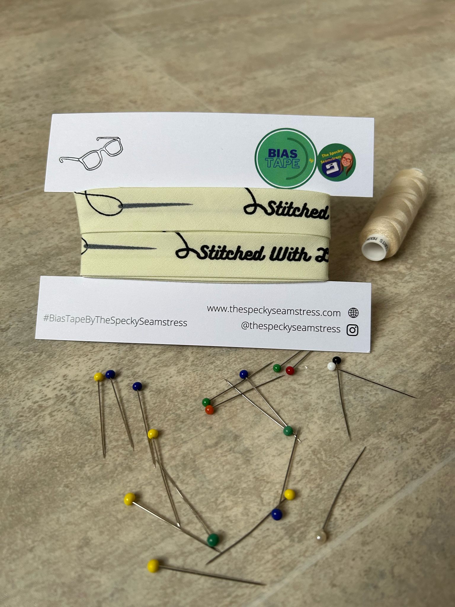 Stitched With Love - 18mm Single Fold