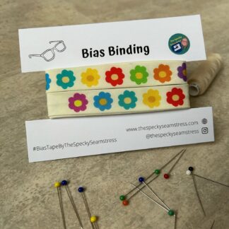 Cream Daisies - 18mm Single Fold