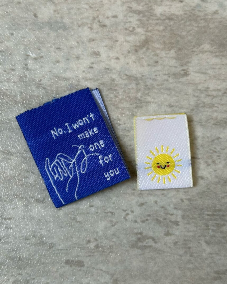 No I Won't and Mini Sunshines - TLC Month 11 Mixed Woven Labels - Image 2