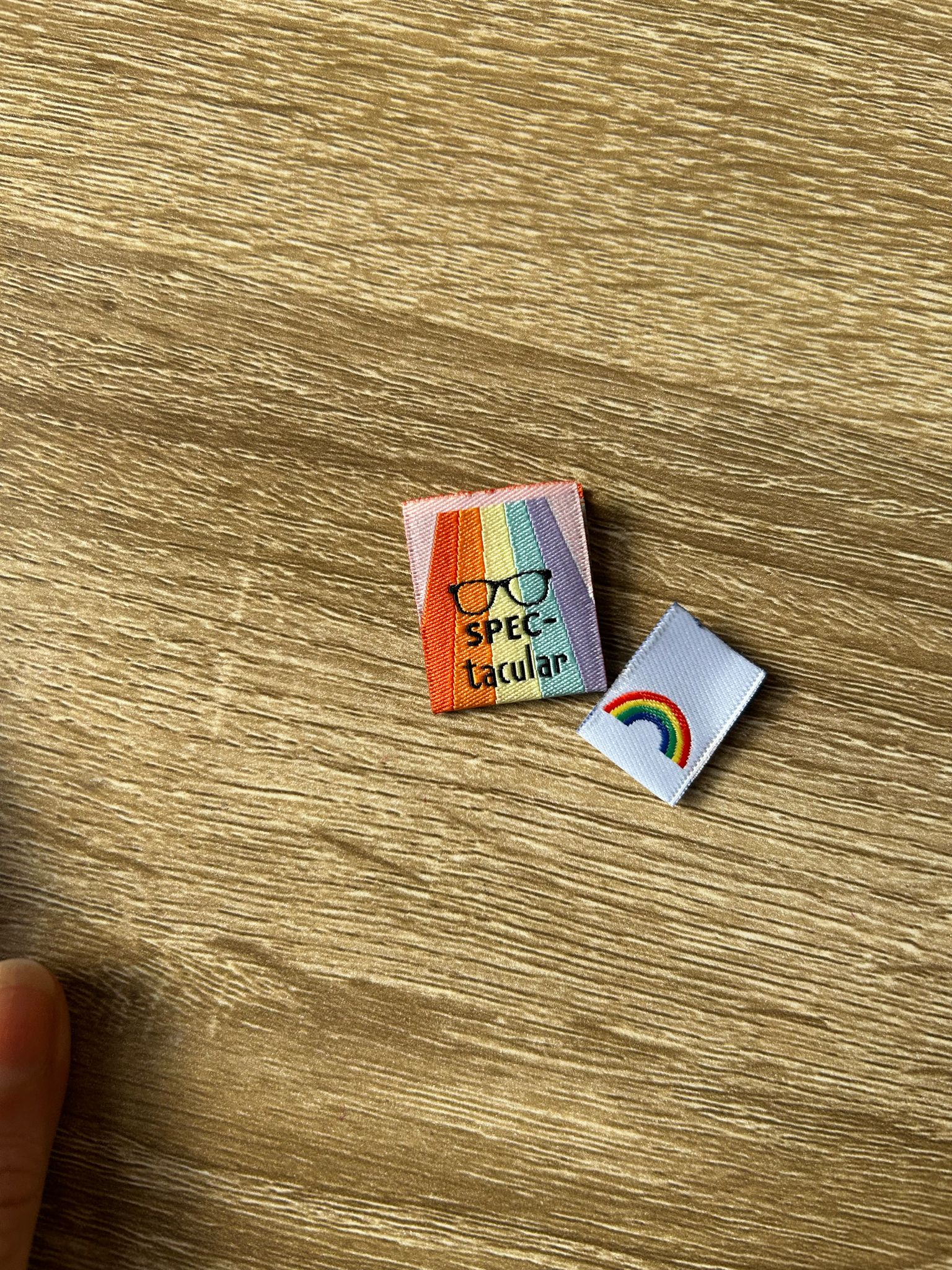 SPEC-tacular and Mini Rainbows - TLC Month 12 Mixed Woven Labels - Image 2