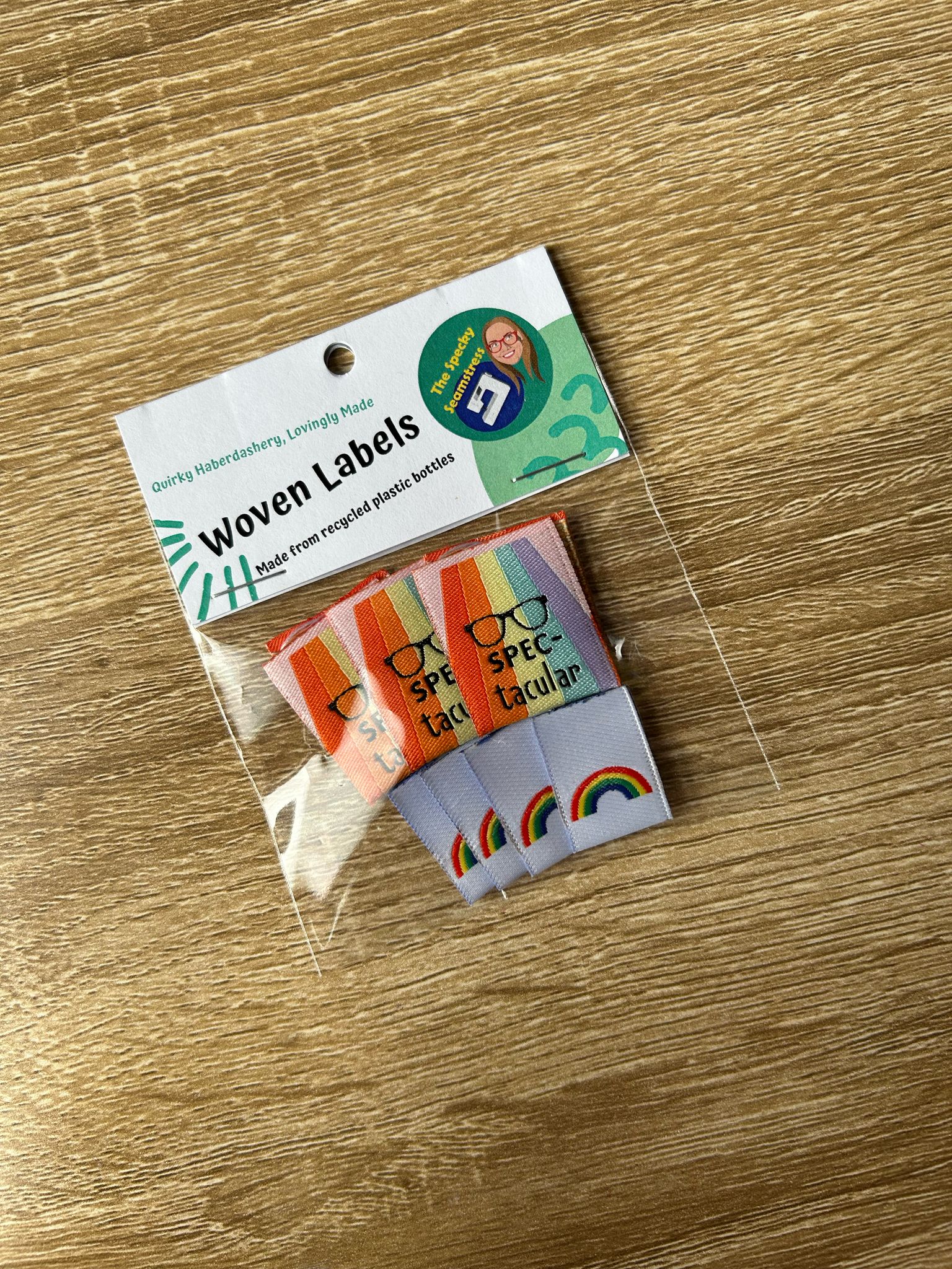 SPEC-tacular and Mini Rainbows - TLC Month 12 Mixed Woven Labels