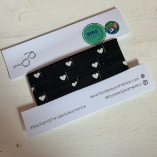 Hearts Tape Measure (Black) - SECONDS