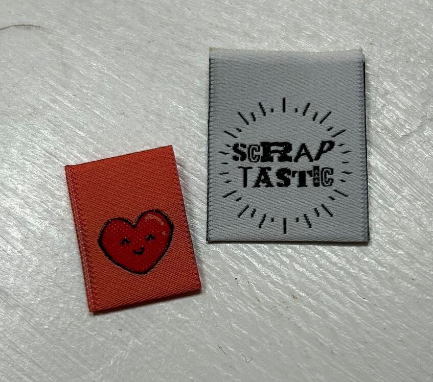 Scraptastic - 6 Large Folded Woven Labels - Image 2