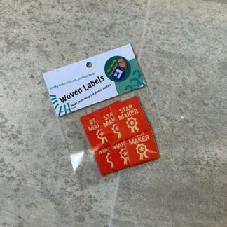 Star Maker - 6 Large Folded Woven Labels